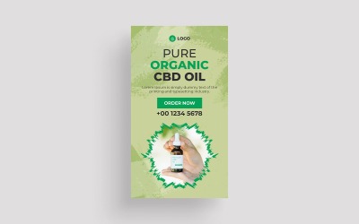 Modello di progettazione della storia di CBD Instagram