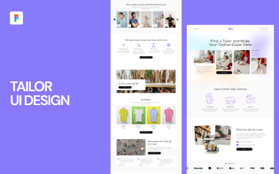 Tailor UI Design Website Figma