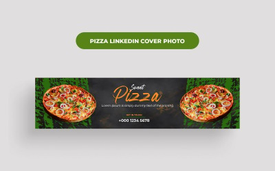 Фотография на обложке LinkedIn для пиццы
