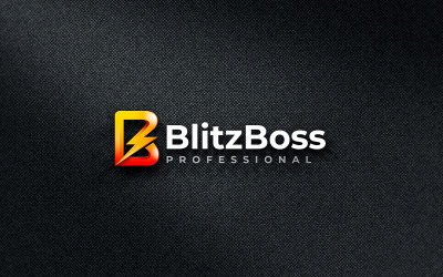 Lettera B - Modello di logo Blitz