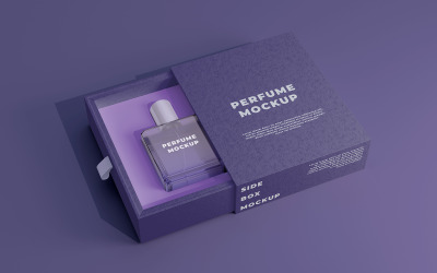 Maqueta de empaque de perfume premium