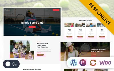 Tennisco – Tenisz- és Sportklub Elementor WordPress reszponzív téma