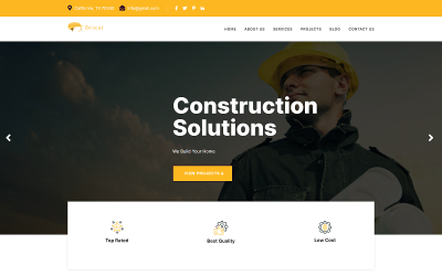 Brixal Construction Landing html sablon