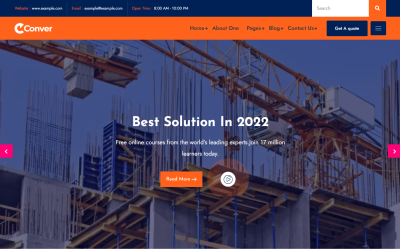 Conve - Motyw WordPress dla budownictwa