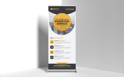 Corporate Roll Up Banner, X Baner, Standee, Pull Up Banner, Signage Design Template for Business