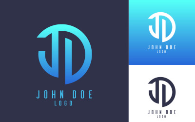 JD Logotype Bedrijfslogo Vector Sjabloon