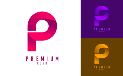 P-Alphabet-Logo Corporate Vector Template