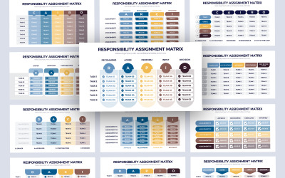 Zuweisungsmatrix Infografik PowerPoint-Vorlage