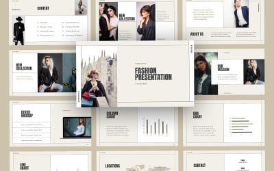 Beauty Minimalista Fashion Google Slides sablon