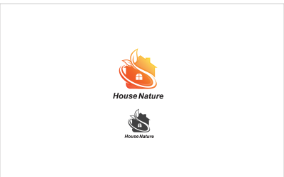 Logo Haus Natur Modern Minimalistisch