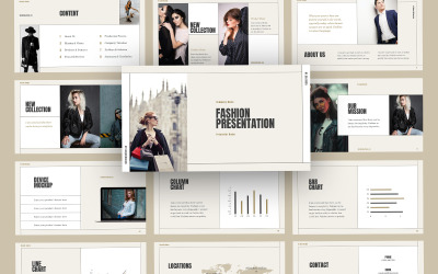 美容极简时尚PowerPoint模板