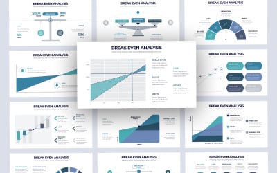 Plantilla de diapositivas de Google para infografía de análisis de equilibrio