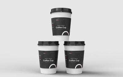Take Away Coffee Cup Mockup-sjabloon Vol 35