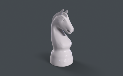 BLENDER MODELAGEM PEÃO DO JOGO DE XADREZ 