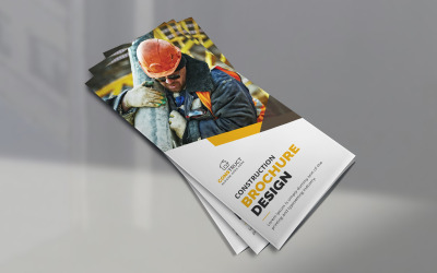 Moderní kreativní konstrukce Trojdílná brožura šablona návrhu pro marketingovou reklamu