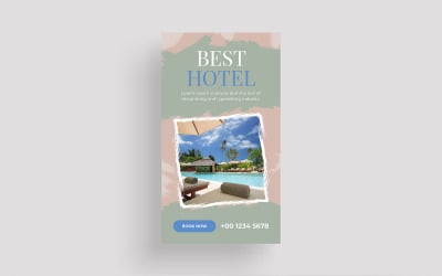 Paquete de historias de Instagram de Facebook de Travel Hotel