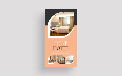Plantilla de historia de Instagram de Facebook de hotel moderno