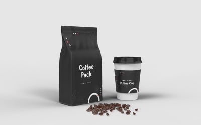 Take Away Coffee Cup Mockup Template Vol 58