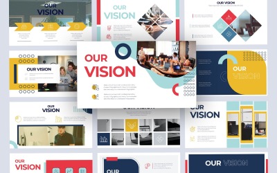 Business Vision Slides PowerPoint sablon