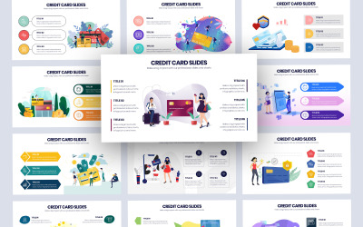 Credit Card Vector Infographic Google Slides Template
