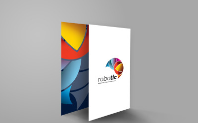 Logotipo de tecnologia robótica comercial global