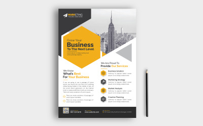 Layout de Design de Modelo de Folheto de Negócios Corporativos