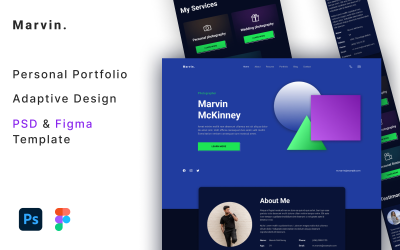 Marvin - Personal Portfolio PSD Template