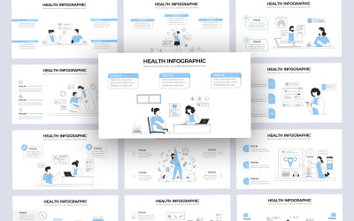 Medical &amp;amp; Health Vector Infographic PowerPoint Template