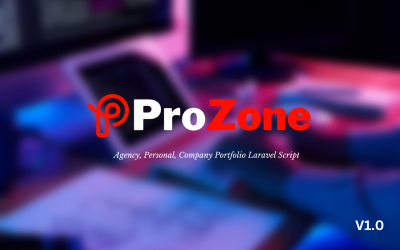 ProZone - агентство, личное, портфолио компании Laravel Script