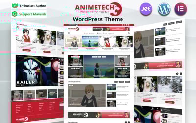 Anime Tech — Тема WordPress для новостей аниме и манги
