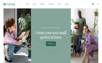 Edening - Thème WordPress pour le jardinage paysager
