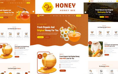 Mel - Modelo HTML5 de Apicultura e Loja de Mel