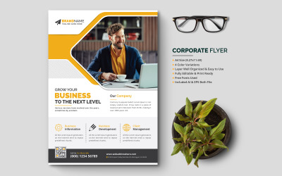 Panfleto de negócios corporativos criativos modernos, livreto, design de modelo de folheto para uso multiuso