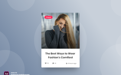 Blogelem Hero Header Céloldal Adobe XD Template Vol 044