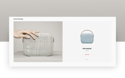 Hero Header nyitóoldal Adobe XD Template Vol 004