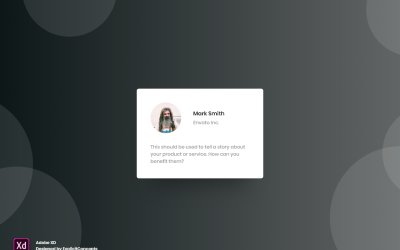 Testimonial Hero Header Landing Page Adobe XD Template Vol 050