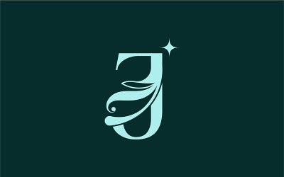 Elegante logotipo de belleza floral Royal Logo j