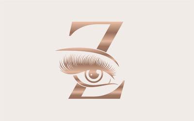 Marca Logo Diseño Belleza Cosmética Z