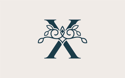 Marka Logosu Tasarım Şablonu Güzellik Kozmetik X