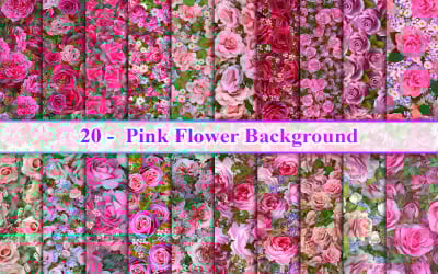 Rosa Blumen-Hintergrund, Blumen-Hintergrund