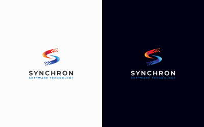 Kreatywne logo technologii litery S