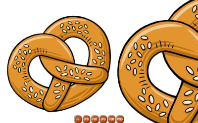 Pretzel Vector Illustration