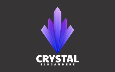 Création de logo dégradé de cristal