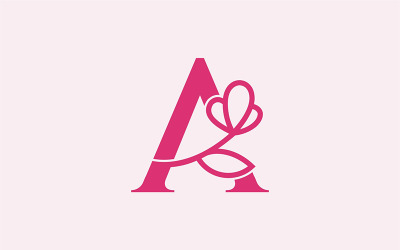 Schöner Mode-Schönheits-Logo-Buchstabe A