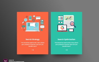 SEO Services Hero Header nyitóoldal Adobe XD Template Vol 116