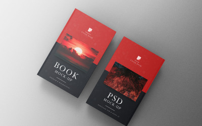 Book Mockup PSD Template Vol 18