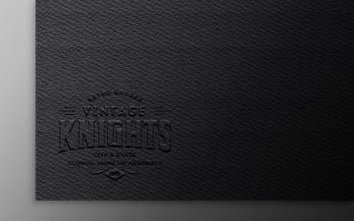 Embossed Logo Mockup PSD Template Vol 01