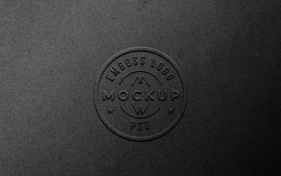 Geprägtes Logo Mockup PSD-Vorlage Vol. 11