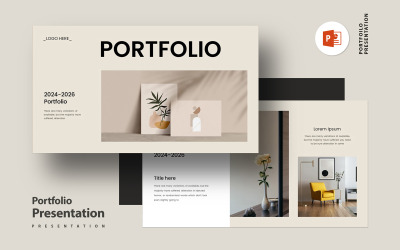 Layout der Portfolio-Präsentationsvorlage