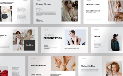 Modello di presentazione di moda minimale